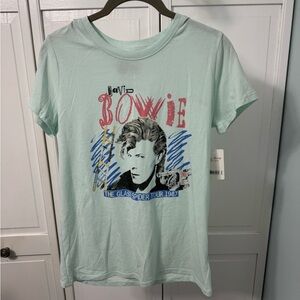 NWT Lucky Brand Mint Green David Bowie Tee